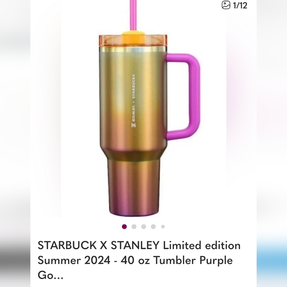 Stanley X Sbux Collab 2024 Summer Sunset Gradient